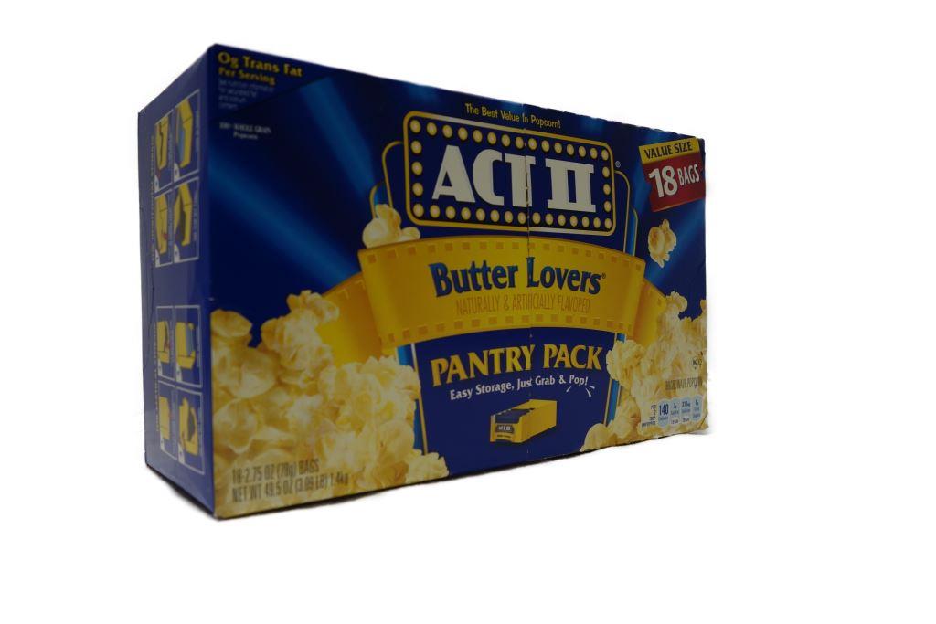 ACT II Butter Lovers Microwave Popcorn 18ct